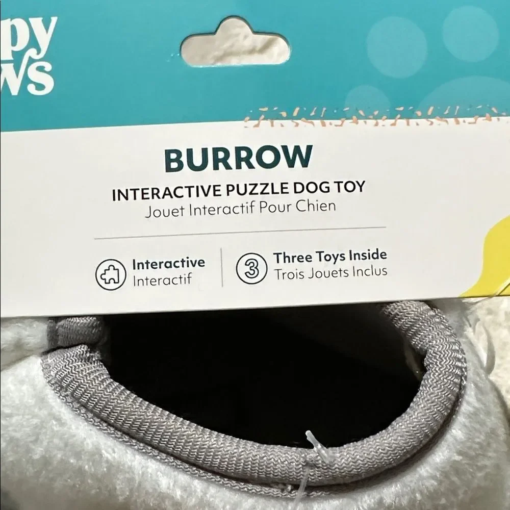 Zippy Paws Elk Mountain Gray White Dome Brown Burrow Interactive Puzzle Dog Toy
